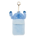 Japan Disney Store Fluffy Pass Case Card Holder - Stitch : Heartwarming - 2
