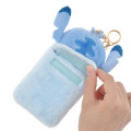 Japan Disney Store Fluffy Pass Case Card Holder - Stitch : Heartwarming - 4
