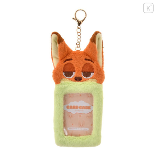 Japan Disney Store Fluffy Pass Case Card Holder - Zootopia : Nick Wilde Heartwarming - 1
