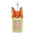 Japan Disney Store Fluffy Pass Case Card Holder - Zootopia : Nick Wilde Heartwarming - 1
