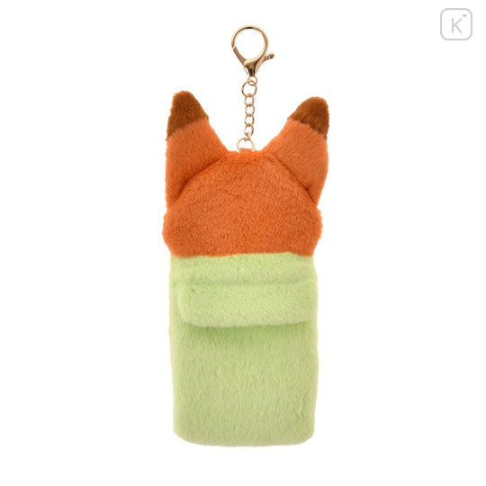 Japan Disney Store Fluffy Pass Case Card Holder - Zootopia : Nick Wilde Heartwarming - 2