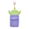Japan Disney Store Fluffy Pass Case Card Holder - Toy Story Little Green Men Aliens : Heartwarming - 2