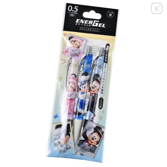 Japan Disney Store EnerGel Gel Pen Set - Mickey : Happy Birthday - 1