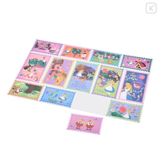 Japan Disney Store Die-cut Sticker Collection - Alice : Stamp-Style - 5