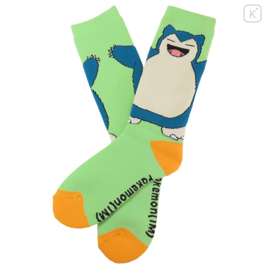 Japan Pokemon Warm Socks - Snorlax : Green - 1