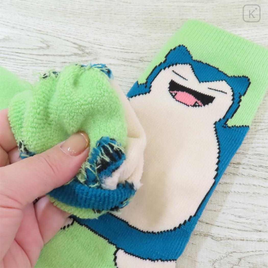 Japan Pokemon Warm Socks - Snorlax : Green - 2