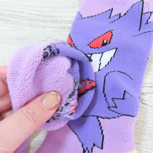 Japan Pokemon Warm Socks - Gengar : Purple - 2