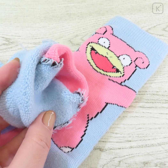 Japan Pokemon Warm Socks - Slowpoke Light Blue - 2