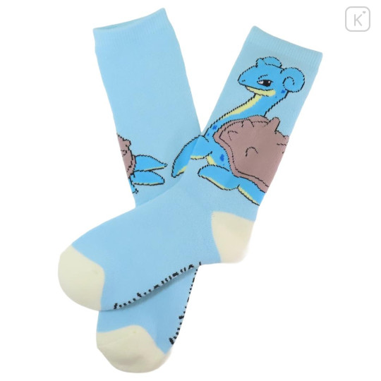Japan Pokemon Warm Socks - Lapras : Light Blue - 1