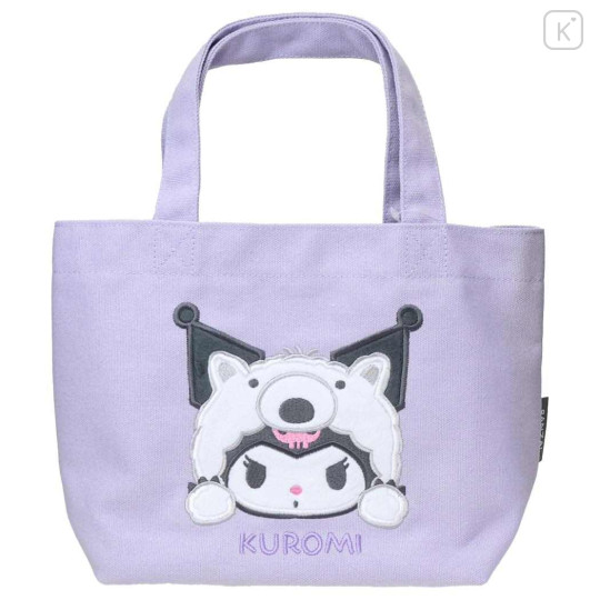 Japan Sanrio Mini Tote Bag - Kuromi : Cheers Banzai Series Anteater - 1
