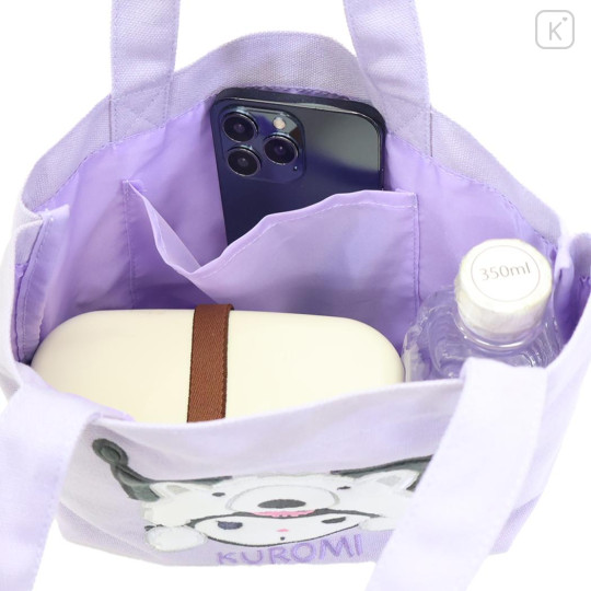 Japan Sanrio Mini Tote Bag - Kuromi : Cheers Banzai Series Anteater - 3