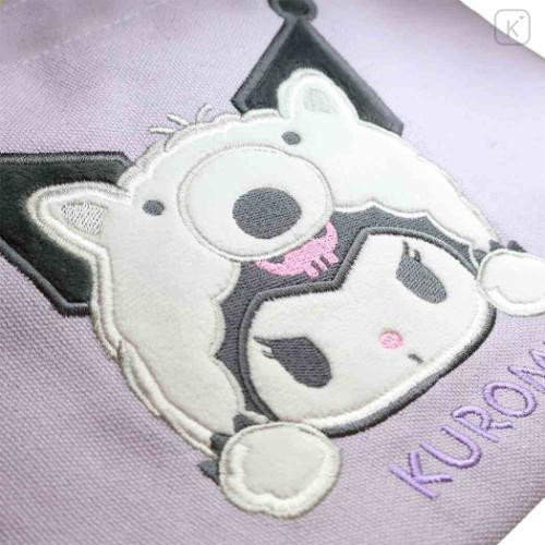 Japan Sanrio Mini Tote Bag - Kuromi : Cheers Banzai Series Anteater - 4