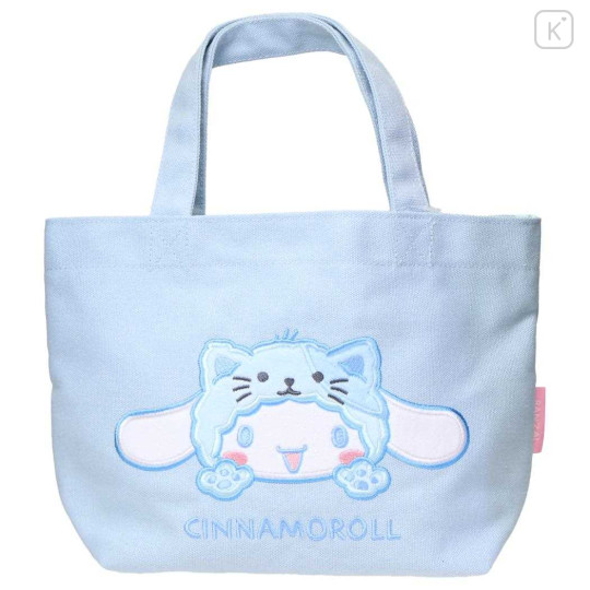 Japan Sanrio Mini Tote Bag - Cinnamoroll : Cheers Banzai Series Cat - 1