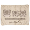 Japan Animal Crossing Flannel Lap Blanket - Light Brown - 1