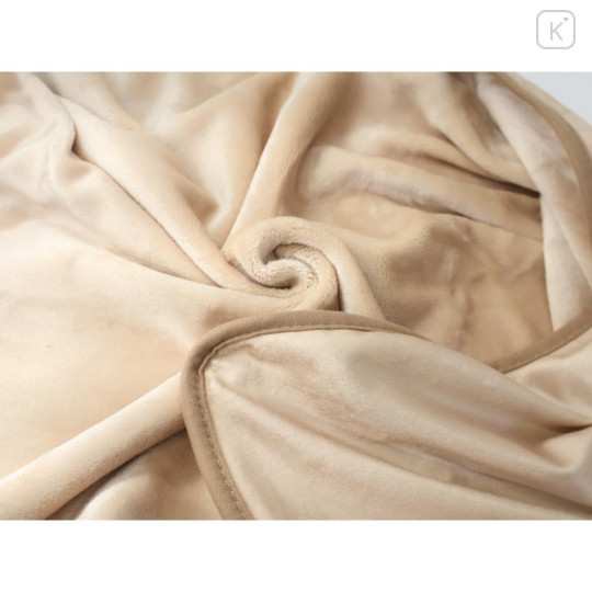 Japan Animal Crossing Flannel Lap Blanket - Light Brown - 2