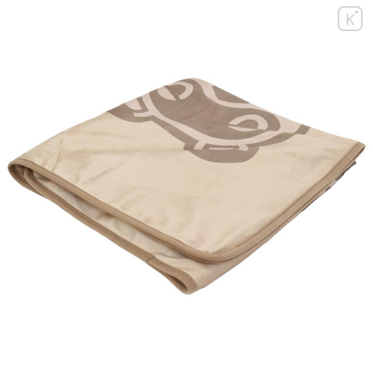 Japan Animal Crossing Flannel Lap Blanket - Light Brown - 3