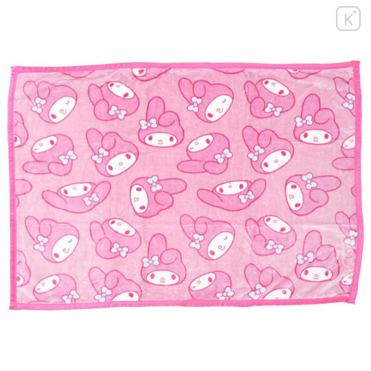 Japan Sanrio Fluffy Throw Blanket - My Melody : All Over Pattern Pink - 1
