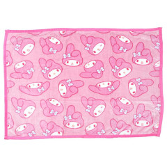 Japan Sanrio Fluffy Throw Blanket - My Melody : All Over Pattern Pink