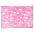 Japan Sanrio Fluffy Throw Blanket - My Melody : All Over Pattern Pink - 1