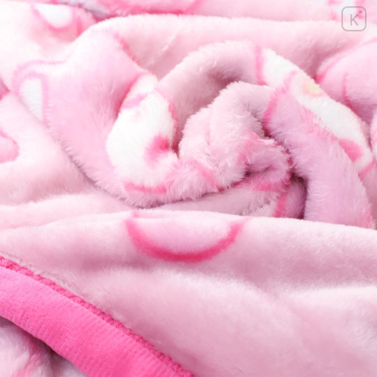 Japan Sanrio Fluffy Throw Blanket - My Melody : All Over Pattern Pink - 2