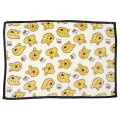 Japan Disney Fluffy Throw Blanket - Pooh : All Over Pattern Light Yellow - 1