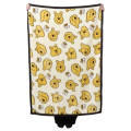Japan Disney Fluffy Throw Blanket - Pooh : All Over Pattern Light Yellow - 4