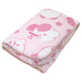Japan Kirby Flannel Lap Blanket - Kirby : All Over Pattern Light Pinjk - 3