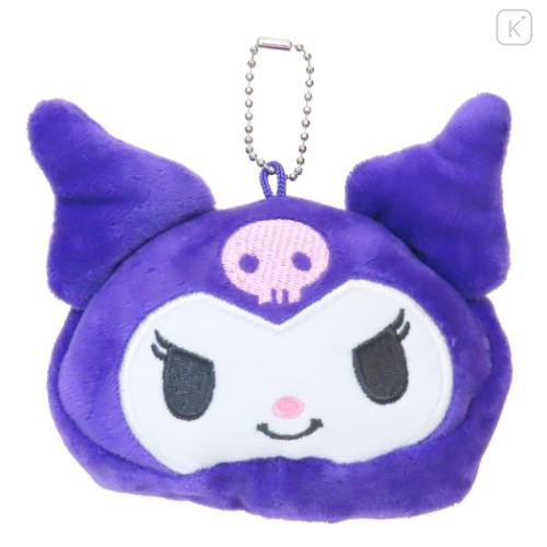 Japan Sanrio Eco Shopping Bag & Mascot Pouch - Kuromi : Light Purple - 4