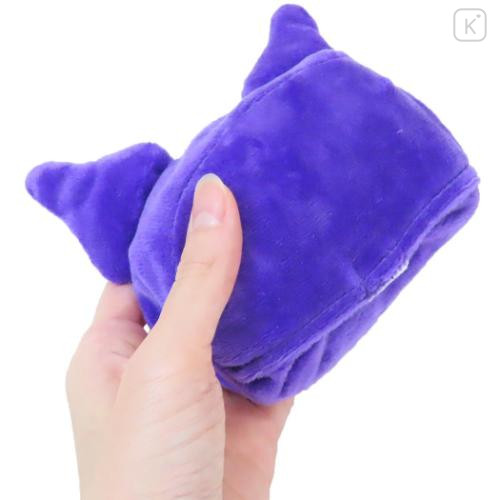 Japan Sanrio Eco Shopping Bag & Mascot Pouch - Kuromi : Light Purple - 5
