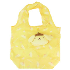 Japan Sanrio Eco Shopping Bag & Mascot Pouch - Pompompurin : Light Yellow