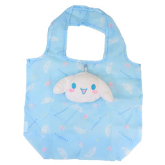 Japan Sanrio Eco Shopping Bag & Mascot Pouch - Cinnamoroll : Light Blue