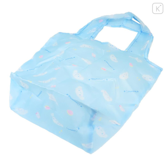 Japan Sanrio Eco Shopping Bag & Mascot Pouch - Cinnamoroll : Light Blue - 2