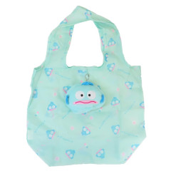Japan Sanrio Eco Shopping Bag & Mascot Pouch - Hangyodon : Mint