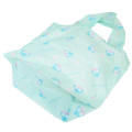 Japan Sanrio Eco Shopping Bag & Mascot Pouch - Hangyodon : Mint - 2
