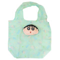 Japan Crayon Shin-chan Eco Shopping Bag & Mascot Pouch - Shinnosuke Nohara : Mint - 1