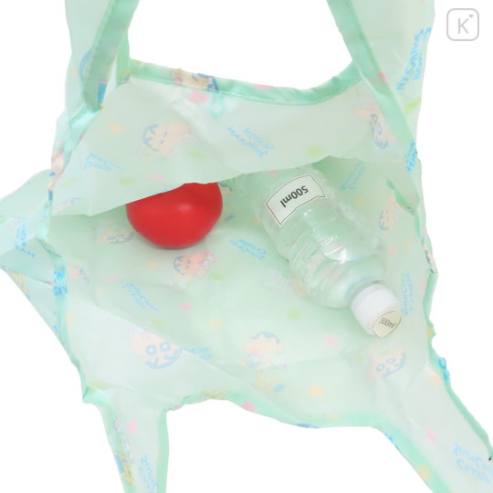 Japan Crayon Shin-chan Eco Shopping Bag & Mascot Pouch - Shinnosuke Nohara : Mint - 3