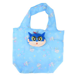 Japan Crayon Shin-chan Eco Shopping Bag & Mascot Pouch - Shinnosuke Nohara : Action Kamen Blue