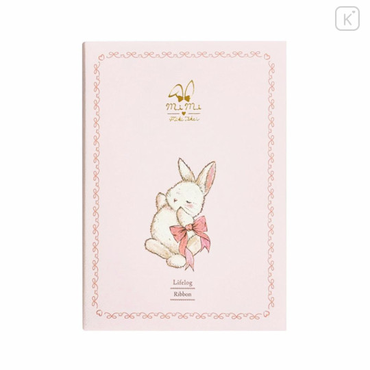 Japan Mikko Illustrations B7 Monthly Diary - Rabbit Pink - 2