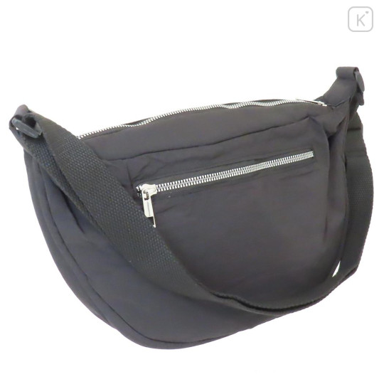 Japan Sanrio Round Crossbody Bag - Kuromi : Black - 2