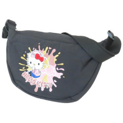 Japan Sanrio Round Crossbody Bag - Hello Kitty : Black