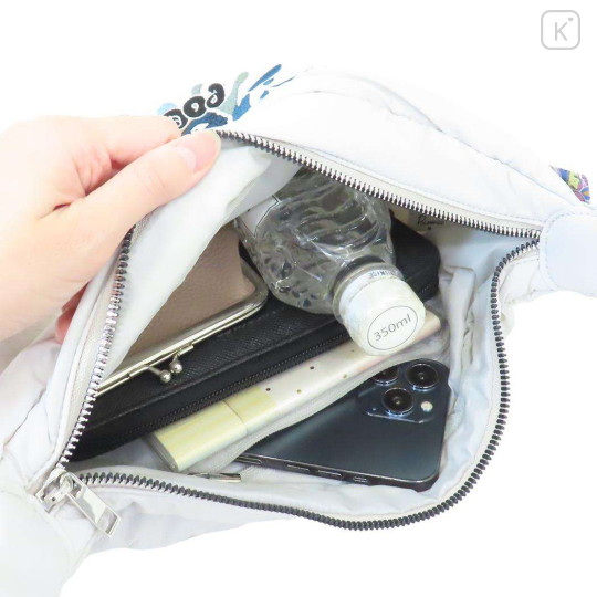 Japan Sanrio Round Crossbody Bag - Pochacco : White - 3