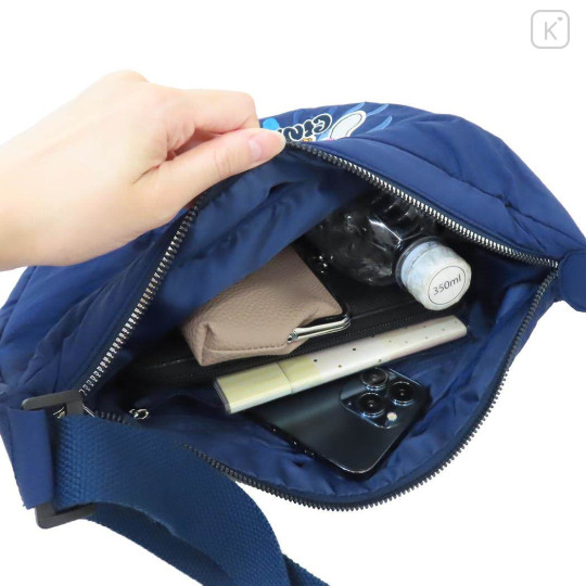 Japan Sanrio Round Crossbody Bag - Cinnamoroll : Navy - 3
