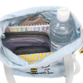 Japan Peanuts Shoulder Drawstring Bag - Snoopy & Charlie : Light Blue - 3