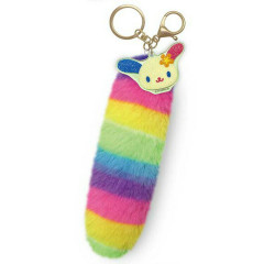 Japan Sanrio Dangling Tail Mascot Bag Charm - Usahana : Rainbow Glitter