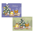 Japan San-X Store A4 Clear File Holder Set - Rilakkuma : Honey Forest Christmas - 1