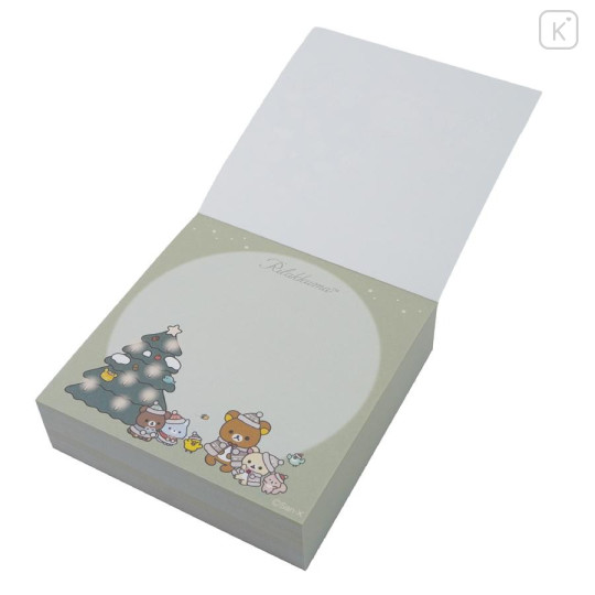 Japan San-X Store Square Memo Pad - Rilakkuma : Honey Forest Christmas 2025 - 2