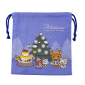 Japan San-X Store Drawstring Bag - Rilakkuma : Honey Forest Christmas 2025 - 1