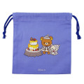 Japan San-X Store Drawstring Bag - Rilakkuma : Honey Forest Christmas 2025 - 2