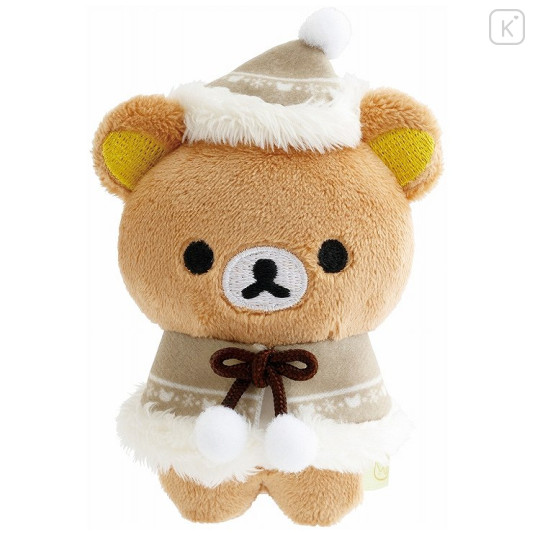 Japan San-X Hand-held Plush Set - Rilakkuma : Honey Forest Christmas 2025 - 2