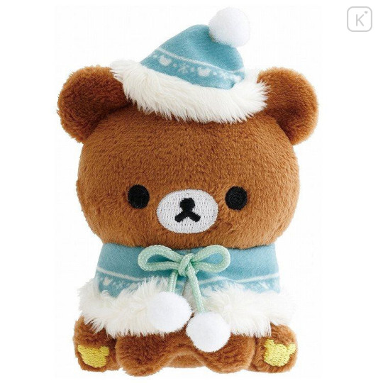 Japan San-X Hand-held Plush Set - Rilakkuma : Honey Forest Christmas 2025 - 5